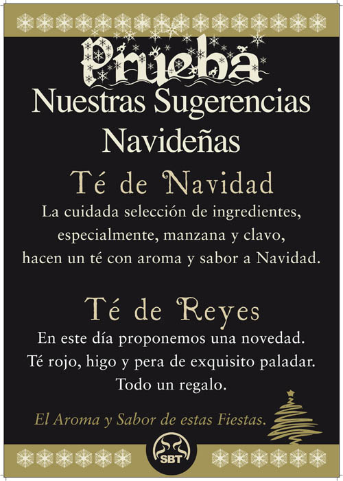 franquicias baratas Cartel Navidad 2013