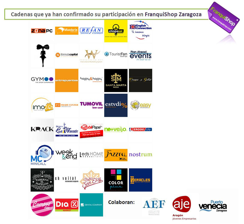 Imagen Franquicias Participantes Zaragoza