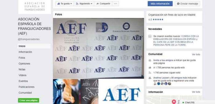 AEF redes sociales